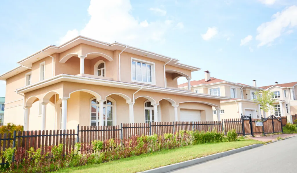 huge peach home