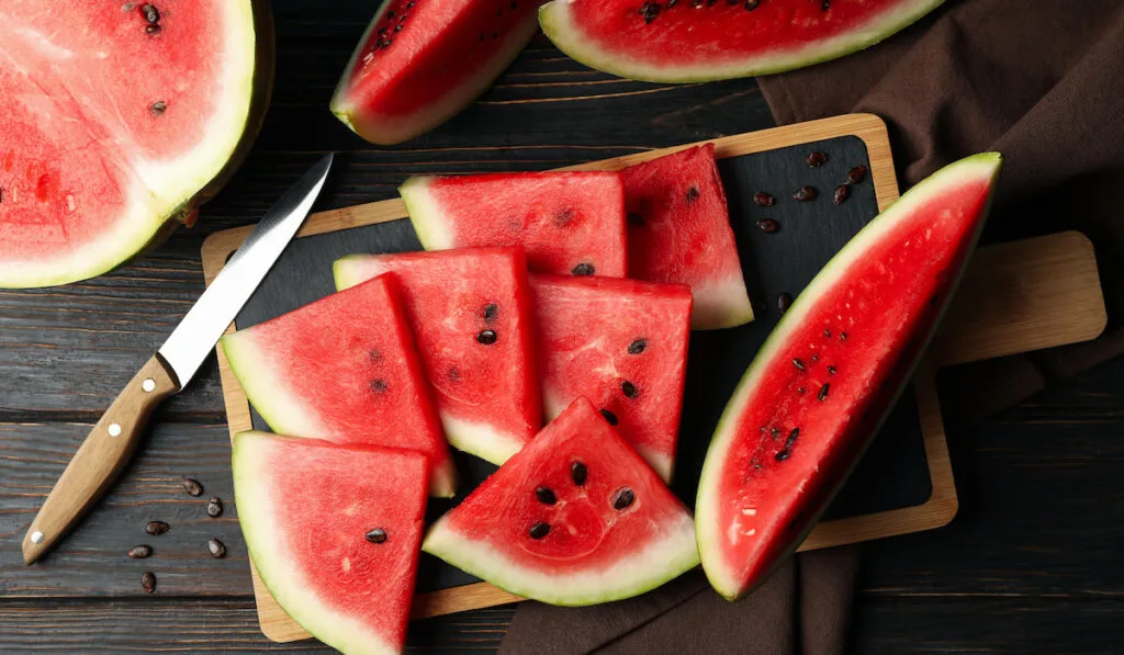 different watermelon slices