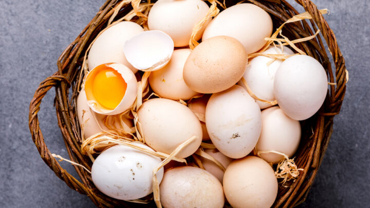 eggs on basket