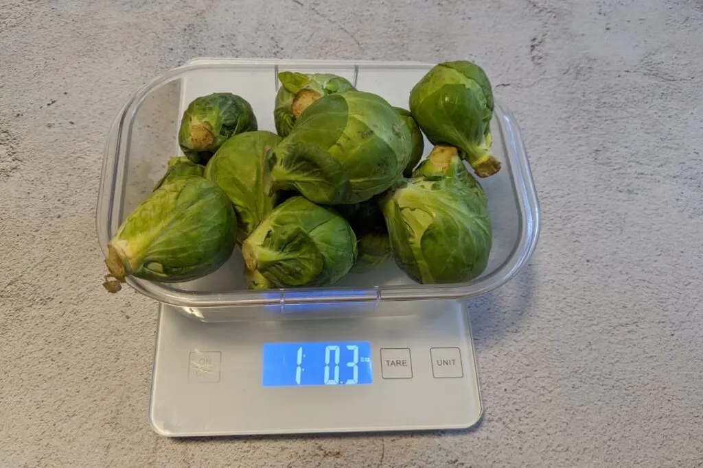 1 pound of brussel sprouts