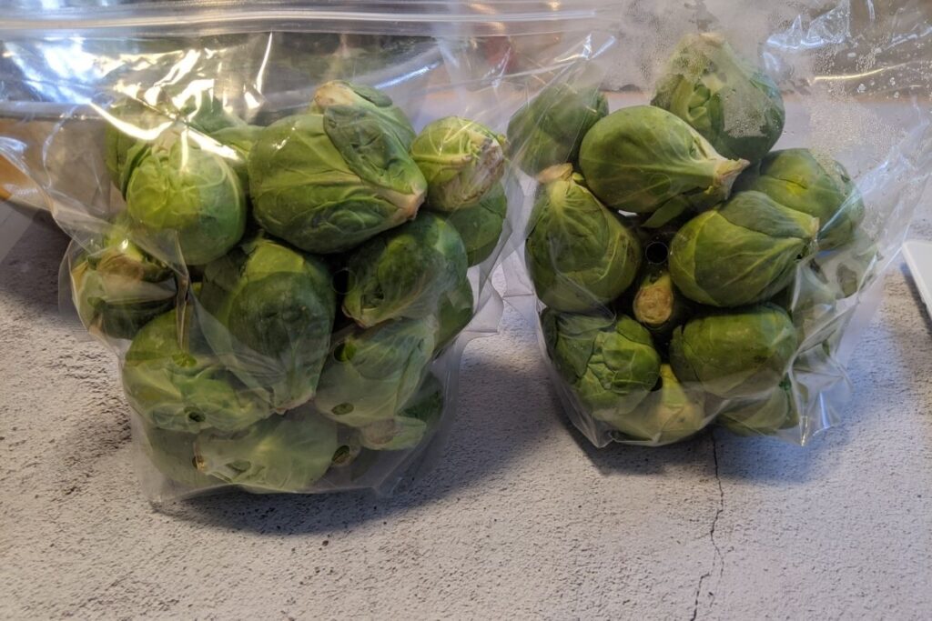 bags of brussel sprouts