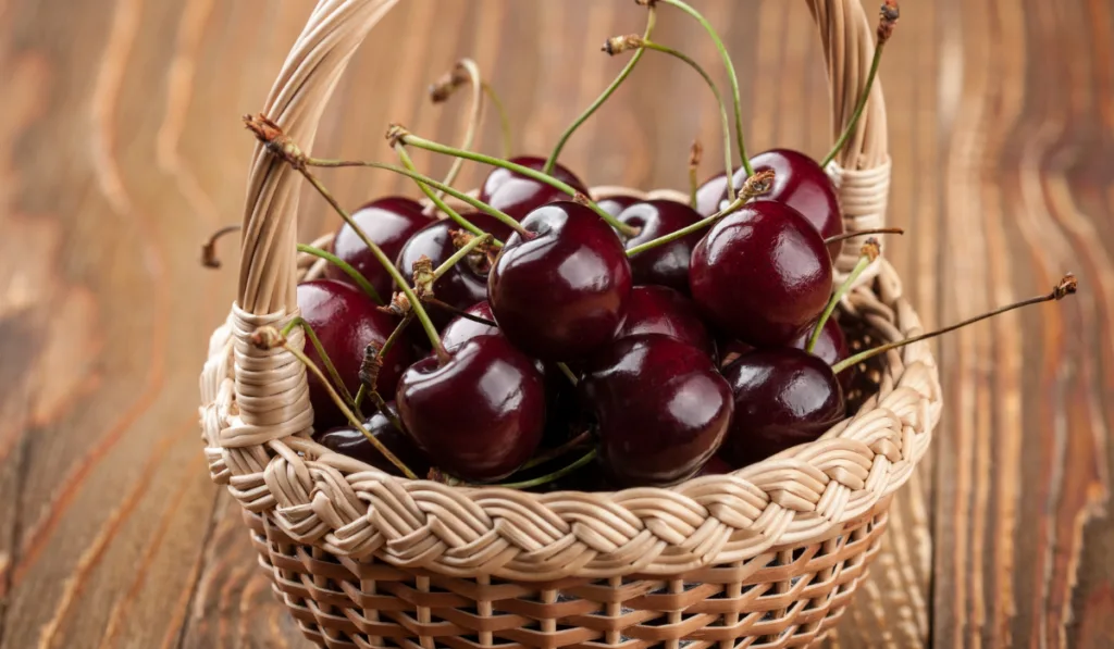 Cherry in the basket