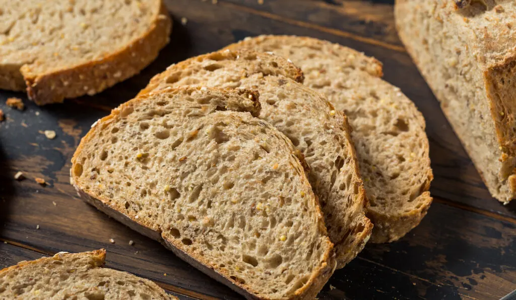 Homemade Fresh Wheat Bread Loaf 