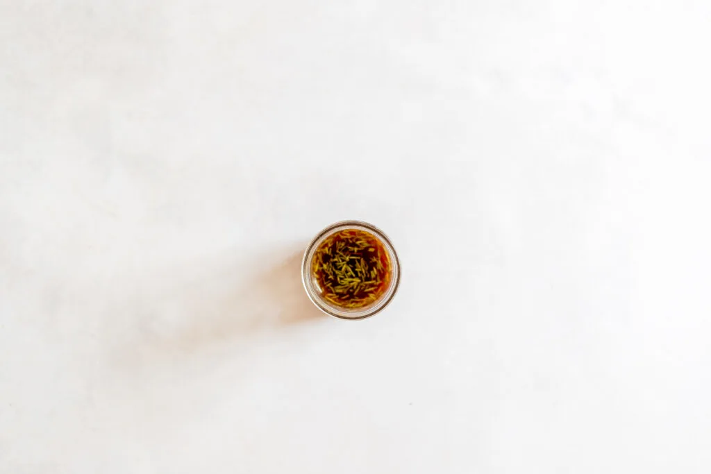 spice mixture in a small bowl on the table