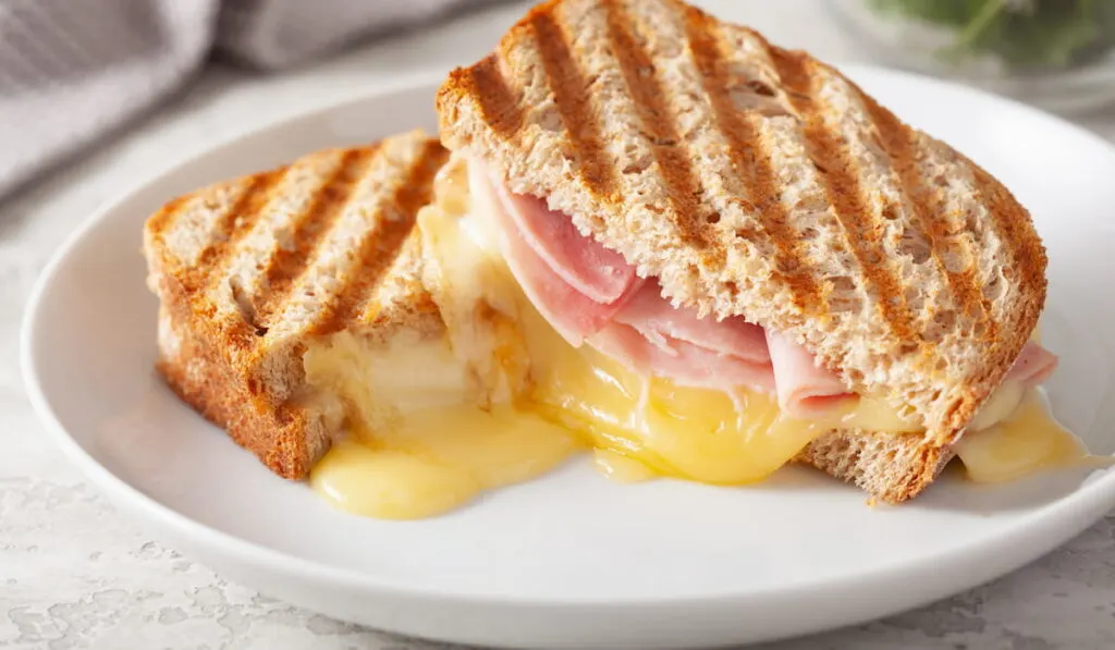 grilled ham and cheese sandwich