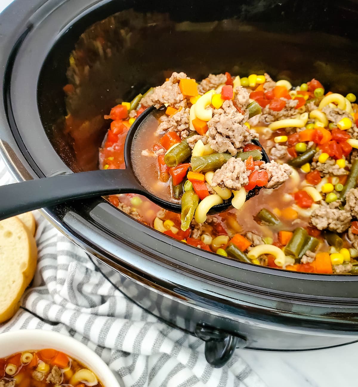 Crockpot Beef Macaroni Soup Farmhouse Guide