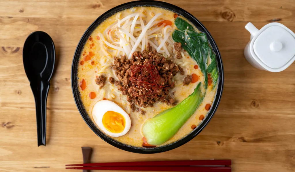 Tantan-men ramen ready to eat