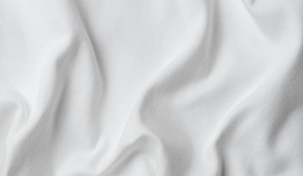 White cotton jersey fabric texture
