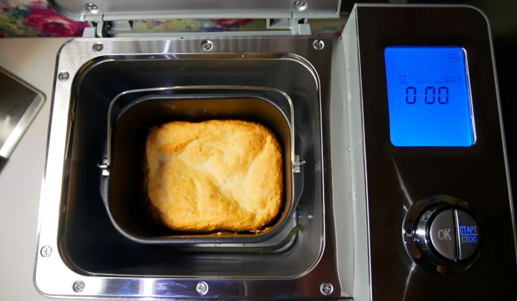 Making bread in a bread maker