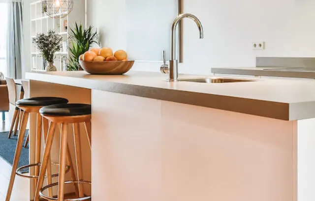 a modern bright looking kitchen