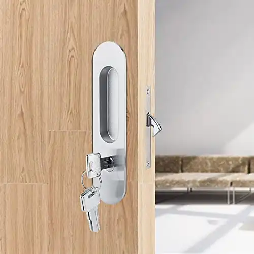Fdit Zinc Alloy Sliding Door Locks Invisible Door Lock